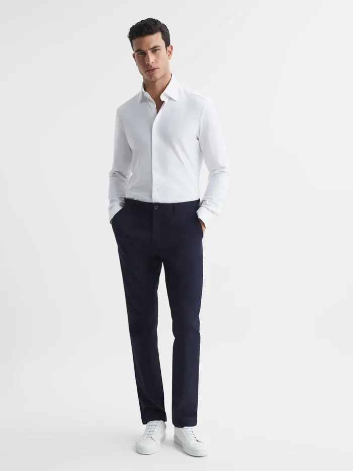 Reiss Shirts Voyager Regular Fit Travel Shirt White 8211 Men