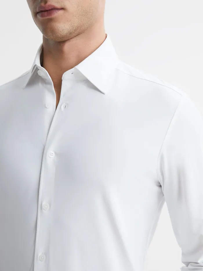 Reiss Shirts Voyager Regular Fit Travel Shirt White 8211 Men