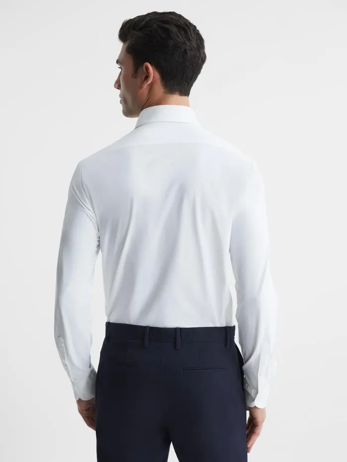 Reiss Shirts Voyager Regular Fit Travel Shirt White 8211 Men