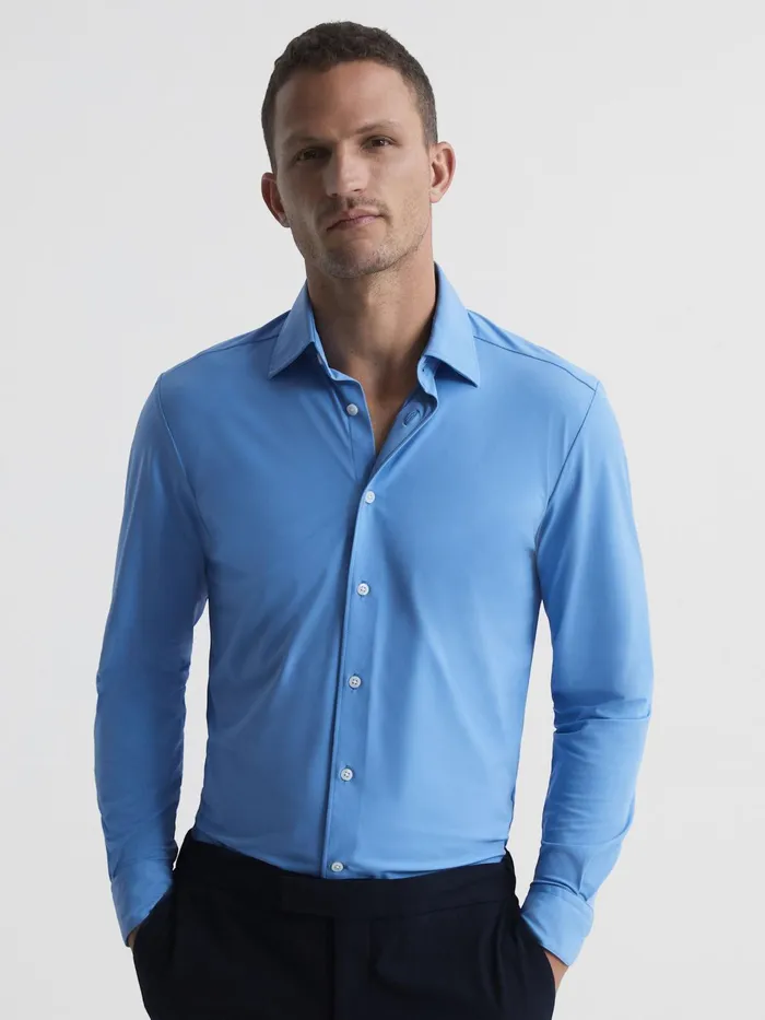 Reiss Shirts Voyager Travel Shirt Ice 8211 Men