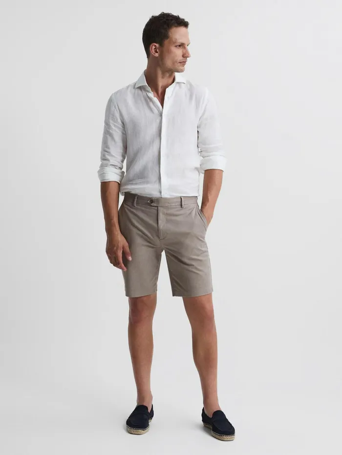 Reiss Shorts Wicket Modern Fit Chino Shorts Airforce Blue 8211 Men