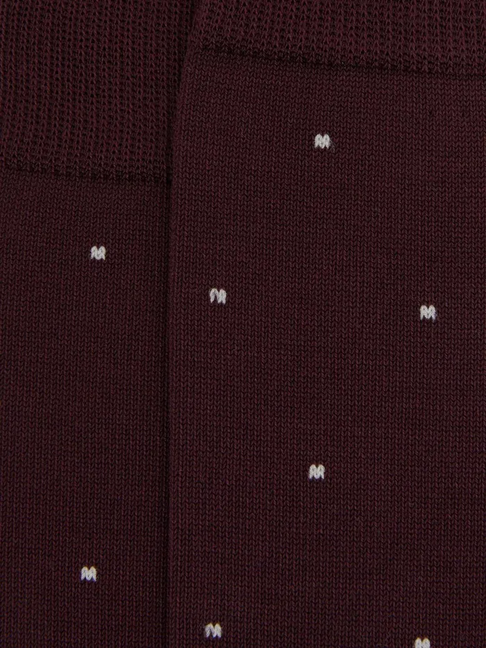 Reiss Socks and Underwear Mario Spot Polka Dot Socks Bordeaux 8211 Men