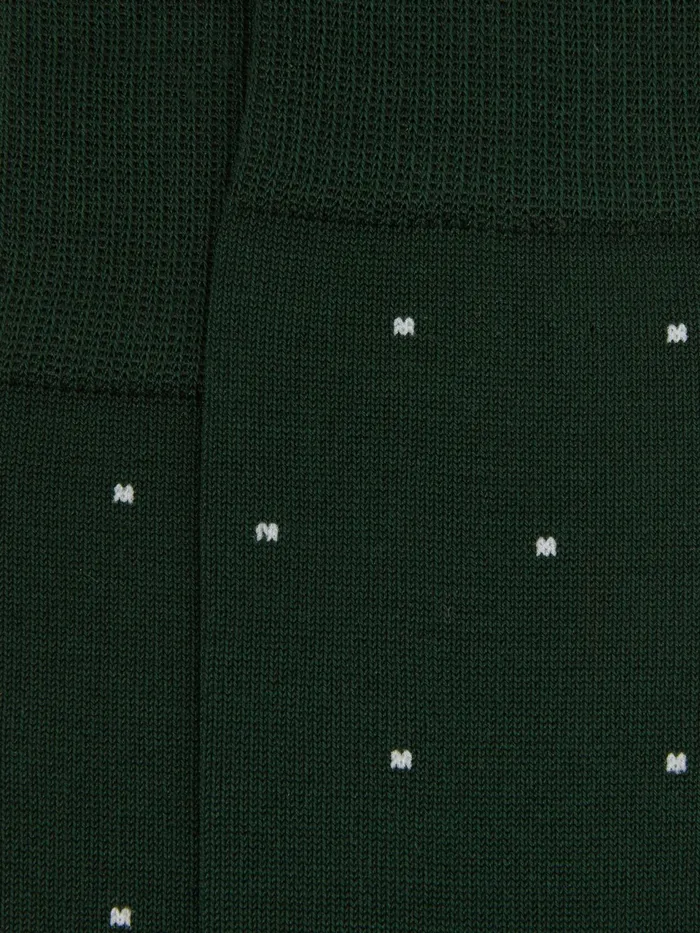 Reiss Socks and Underwear Mario Spot Polka Dot Socks Bottle Green 8211 Men