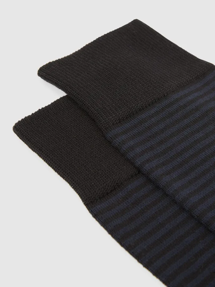 Reiss Socks and Underwear Mario Stripe Striped Socks Black 8211 Men