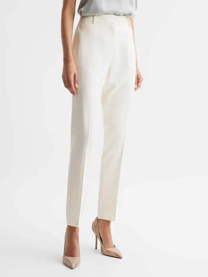 Reiss Suits and Tailoring Ember Highrise Slim Leg Trousers Camel 8211 Women