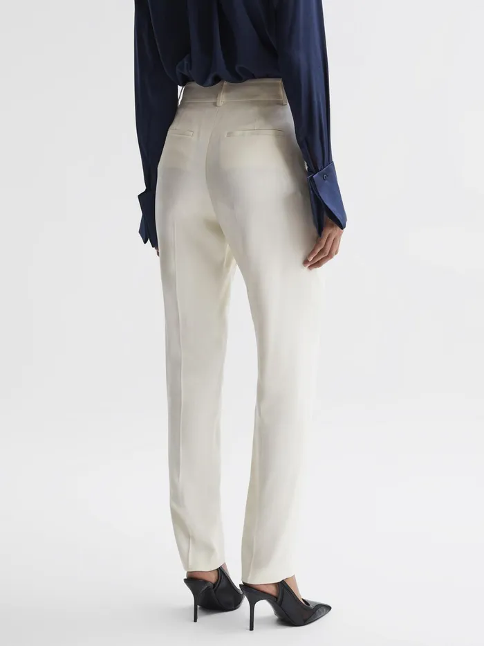 Reiss Suits and Tailoring Ember Highrise Slim Leg Trousers Camel 8211 Women