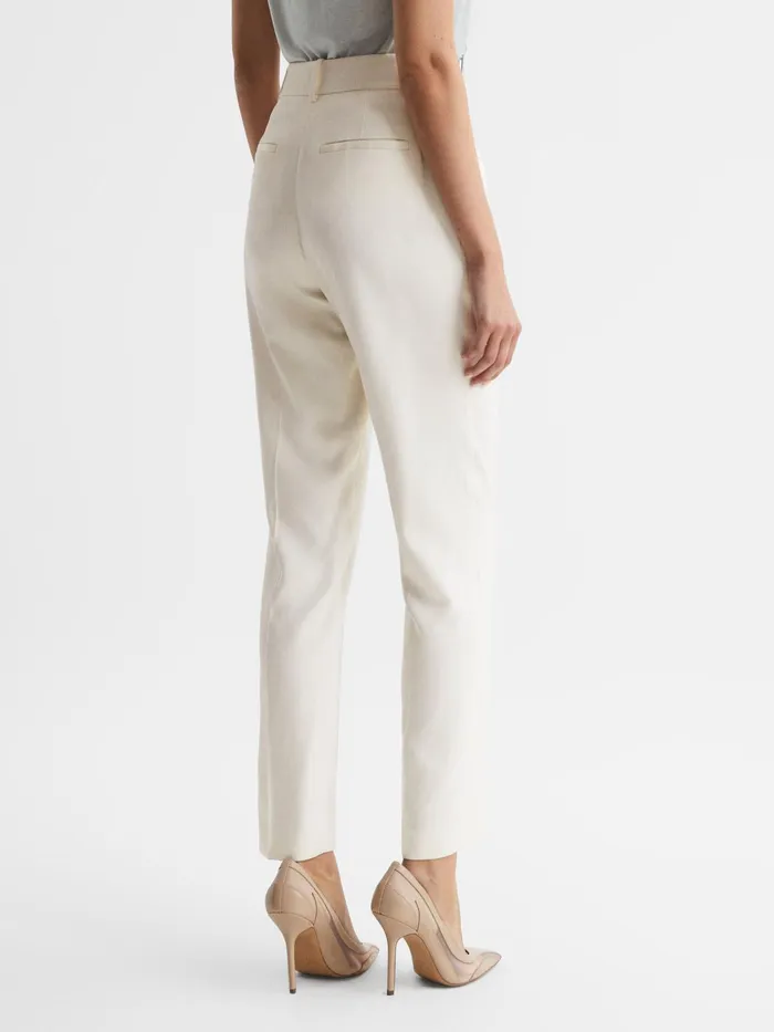 Reiss Suits and Tailoring Ember Highrise Slim Leg Trousers Camel 8211 Women