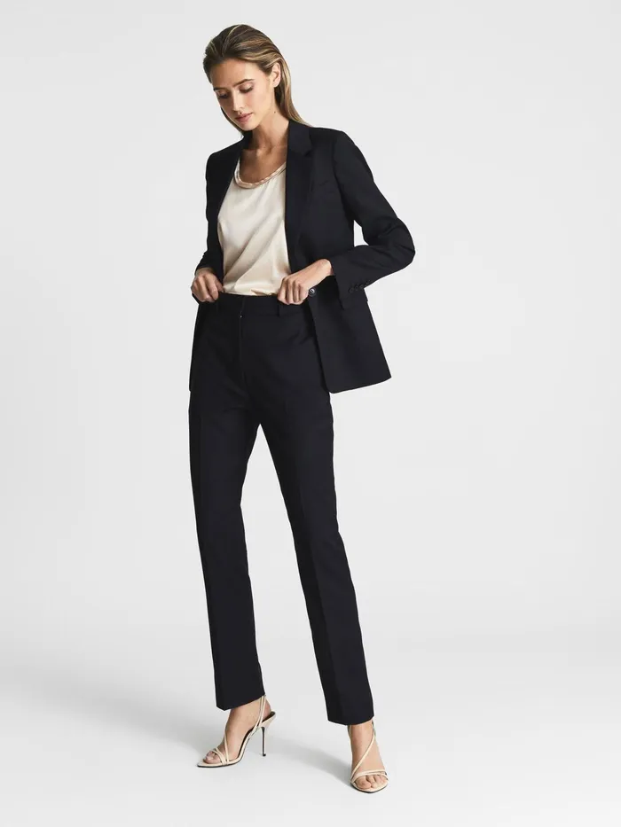 Reiss Suits and Tailoring Haisley Slim Leg Tapered Trousers Black 8211 Women