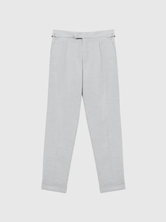 Reiss Suits and Tailoring Map Tapered Side Adjuster Trousers Indigo 8211 Men