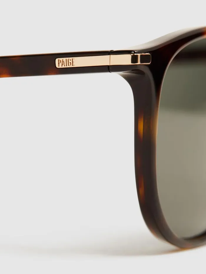 Reiss Sunglasses Adam Paige Vintage Round Acetate Frame Sunglasses Brown 8211 Men