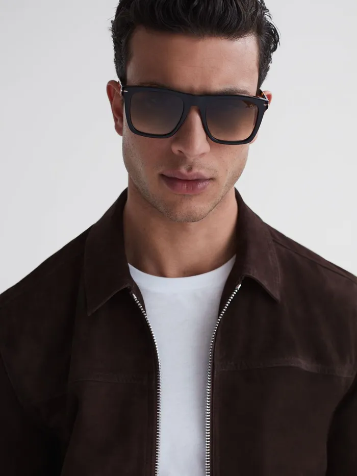 Reiss Sunglasses David Beckham Eyewear By David Beckham Squared Tortoiseshell Sunglasses Tortoise 8211 Men