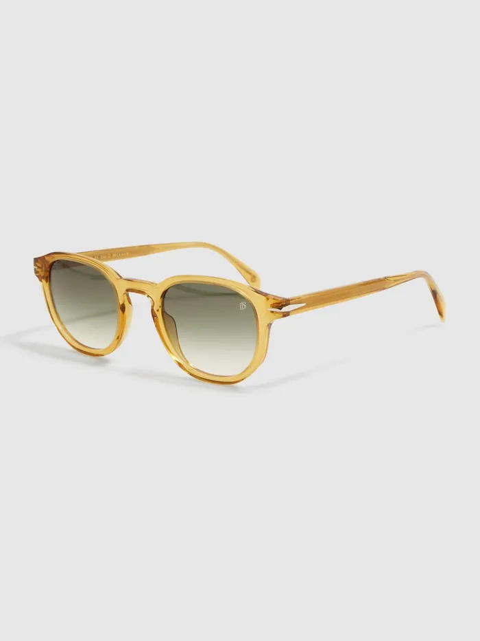 Reiss Sunglasses Eyewear By David Beckham Round Sunglasses Yellow 8211 Men
