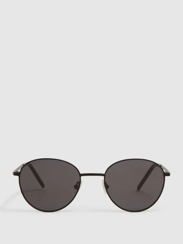Reiss Sunglasses Jordan Paige Round Metal Frame Sunglasses Black 8211 Men