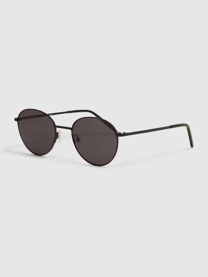 Reiss Sunglasses Jordan Paige Round Metal Frame Sunglasses Black 8211 Men