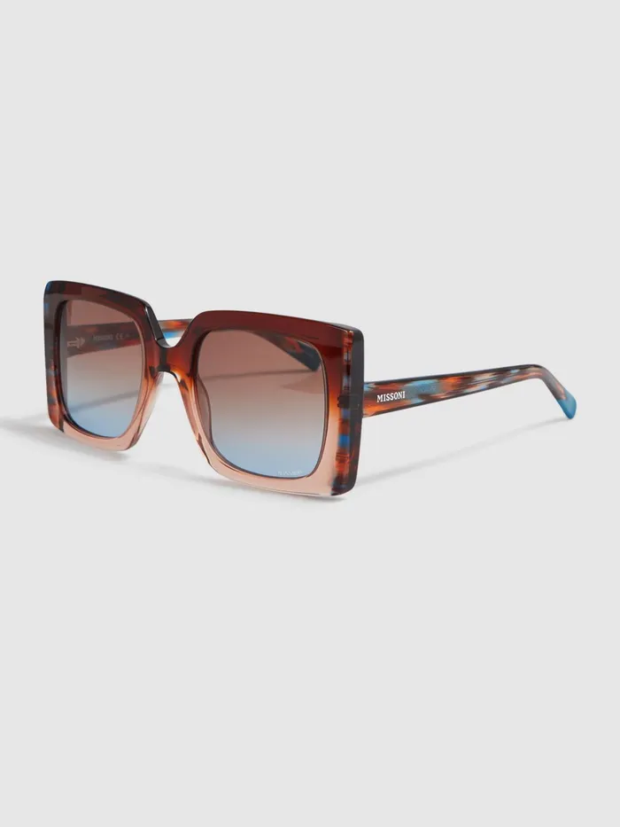 Reiss Sunglasses Missoni Eyewear Oversized Square Sunglasses Brown 8211 Women