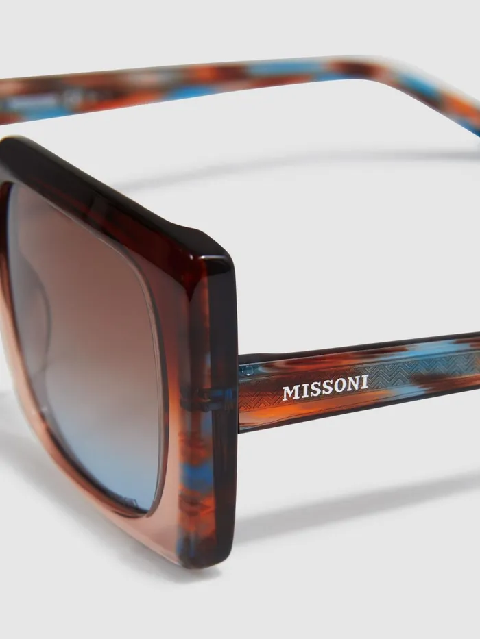 Reiss Sunglasses Missoni Eyewear Oversized Square Sunglasses Brown 8211 Women