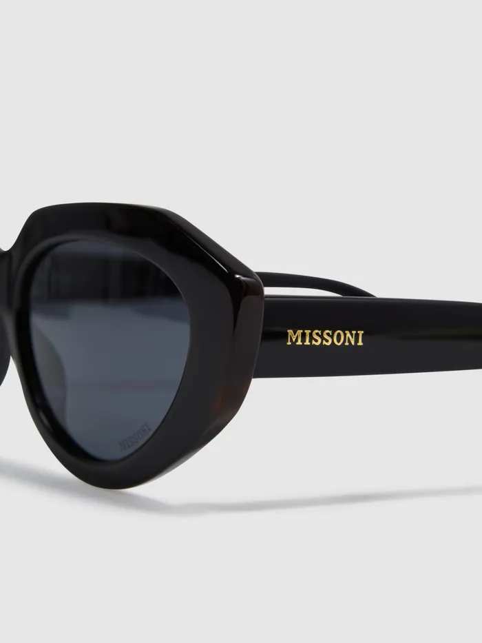 Reiss Sunglasses Missoni Eyewear Rounded Cat Eye Sunglasses Black 8211 Women