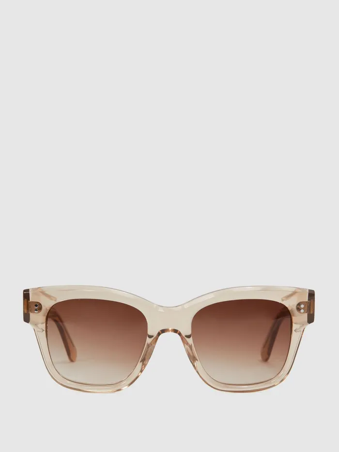 Reiss Sunglasses Seven Chimi Large Frame Acetate Sunglasses Ecru 8211 Women