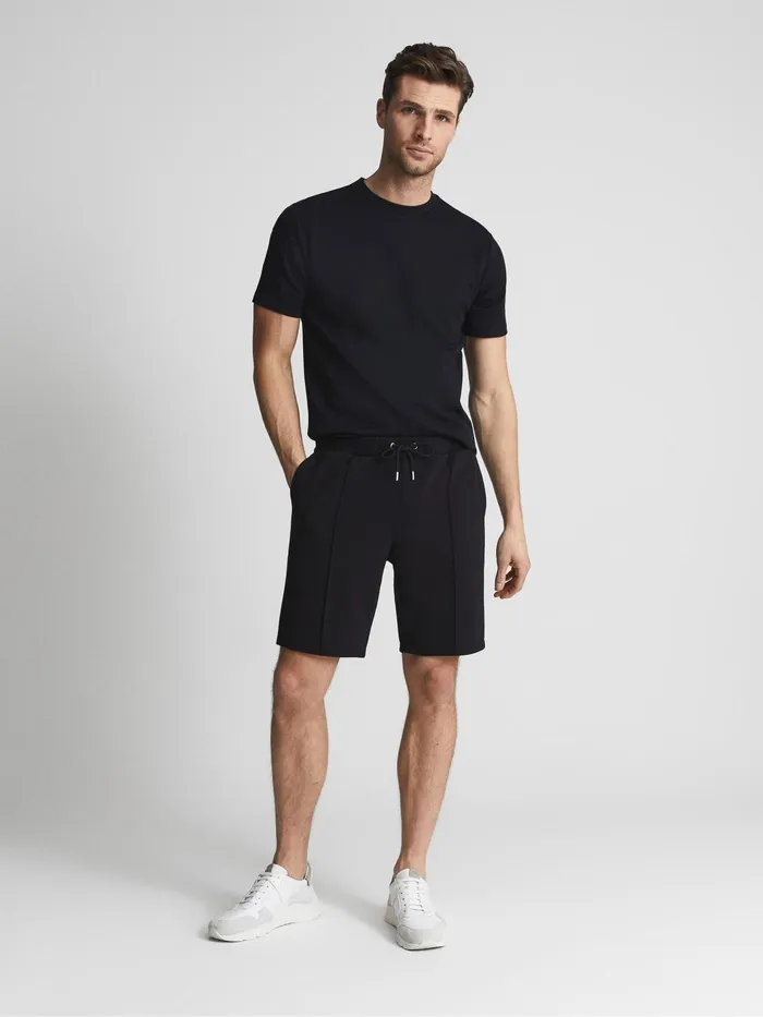 Reiss Sweats and Hoodies Dale Jersey Shorts Navy 8211 Men