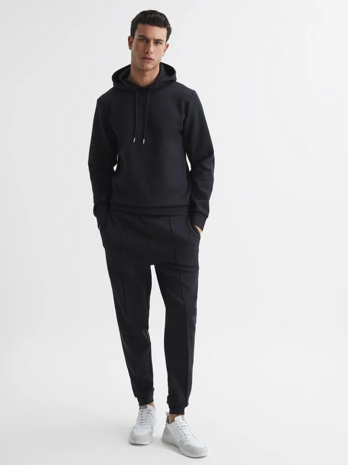 Reiss Sweats and Hoodies Fabien Loungewear Hoodie Navy 8211 Men