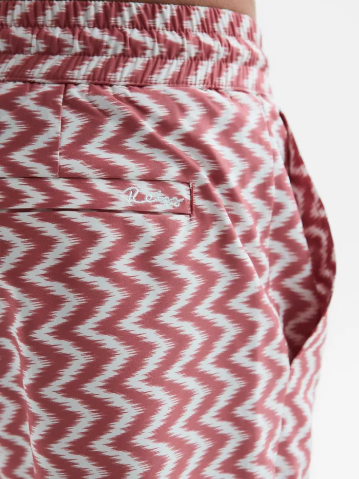 Reiss Swimwear Florida Printed Drawstring Swim Shorts Rust 8211 Men
