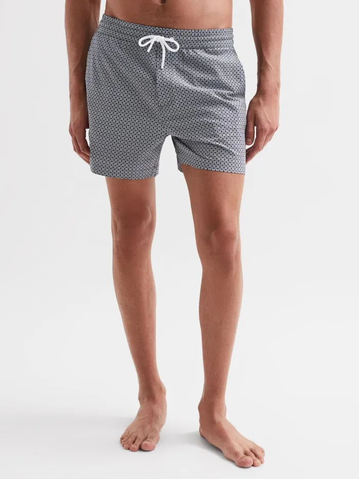 Reiss Swimwear Shape Printed Drawstring Swim Shorts Airforce Bluewhite 8211 Men Reiss Swimwear Shape Printed Drawstring Swim Shorts Airforce Bluewhite 8211 Men