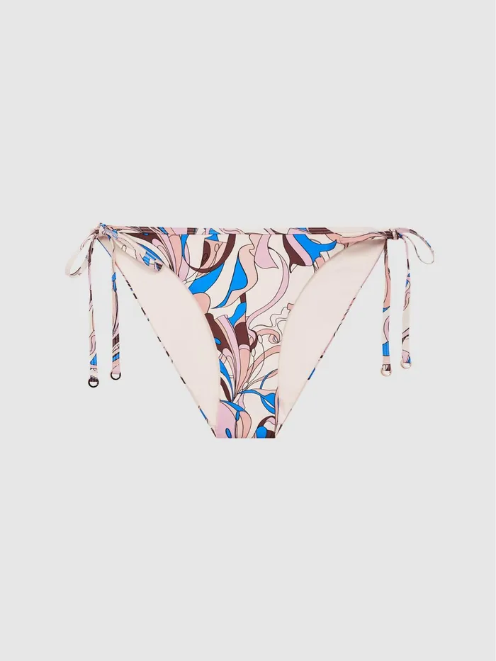 Reiss Swimwear Thia Abstract Print Side Tie Bikini Bottoms Multi 8211 Women