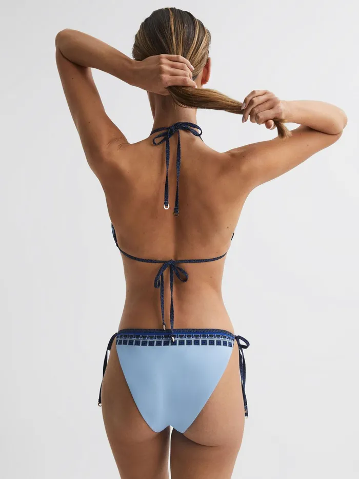 Reiss Swimwear Tina Printed Bikini Top Blue Print 8211 Women