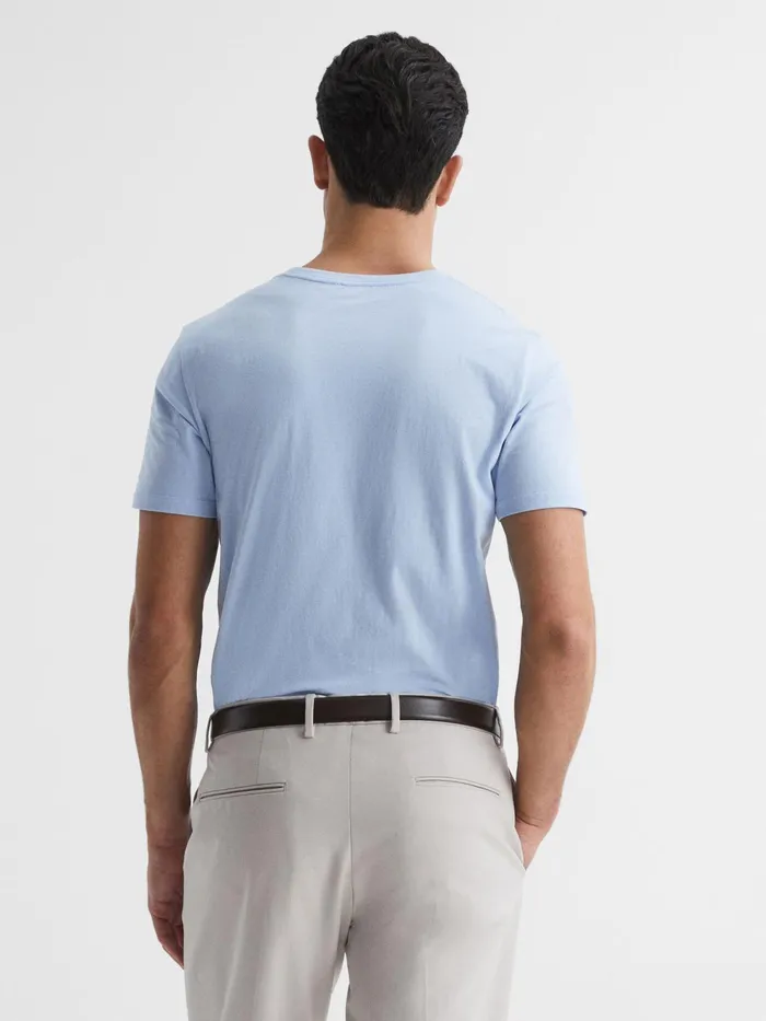Reiss TShirts Bless Crew Neck TShirt Airforce Blue 8211 Men