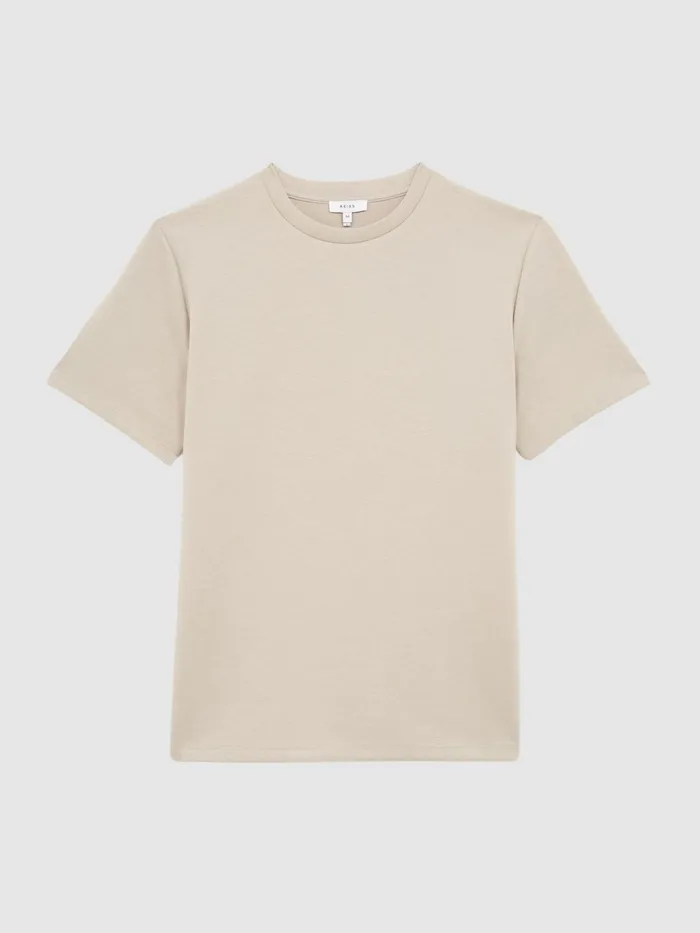 Reiss TShirts Bradley Regular Fit Crew Neck TShirt Airforce Blue 8211 Men