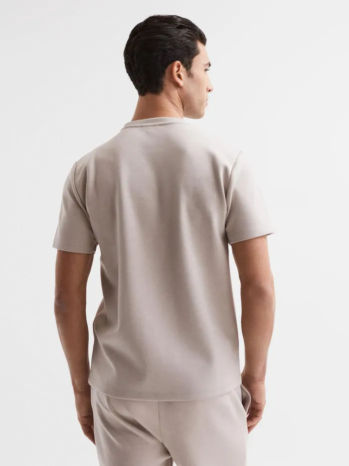 Reiss TShirts Bradley Regular Fit Crew Neck TShirt Airforce Blue 8211 Men