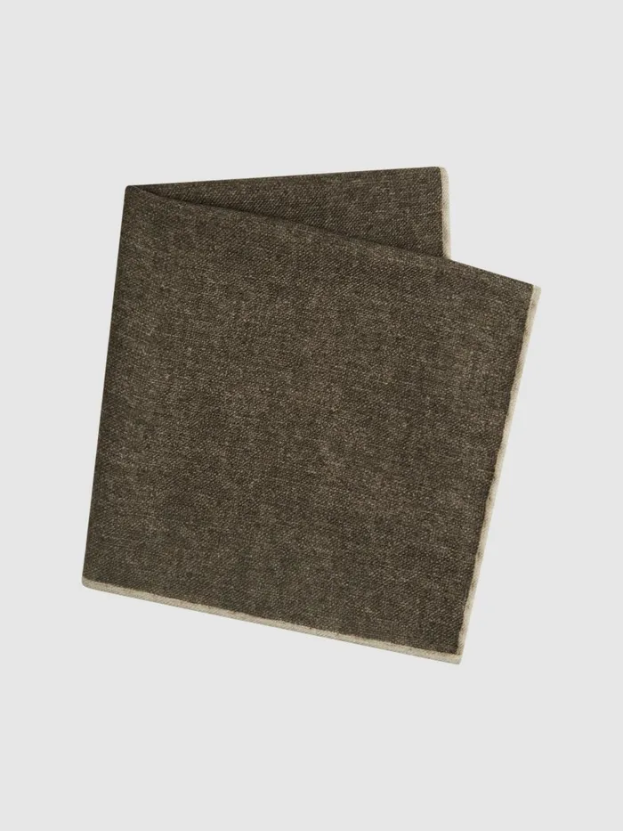Reiss Ties and Pocket Squares Halley WoolSilk Blend Pocket Square Airforce Blue 8211 Men