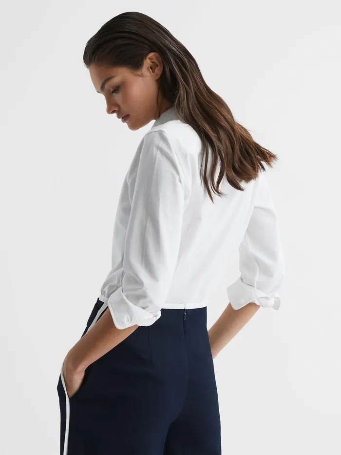 Reiss Tops Allie Fitted Oxford Shirt White 8211 Women