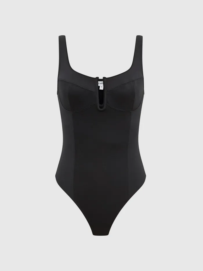 Reiss Tops Good American Corset Bodysuit Black 8211 Women