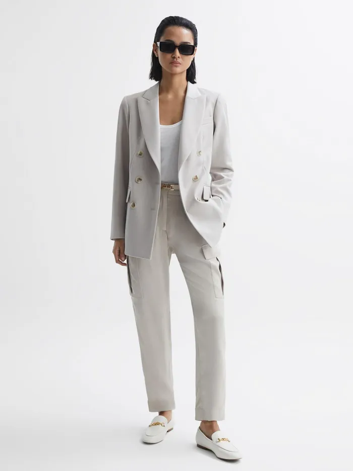 Reiss Tops Molly Cotton Halter Neck Vest White 8211 Women