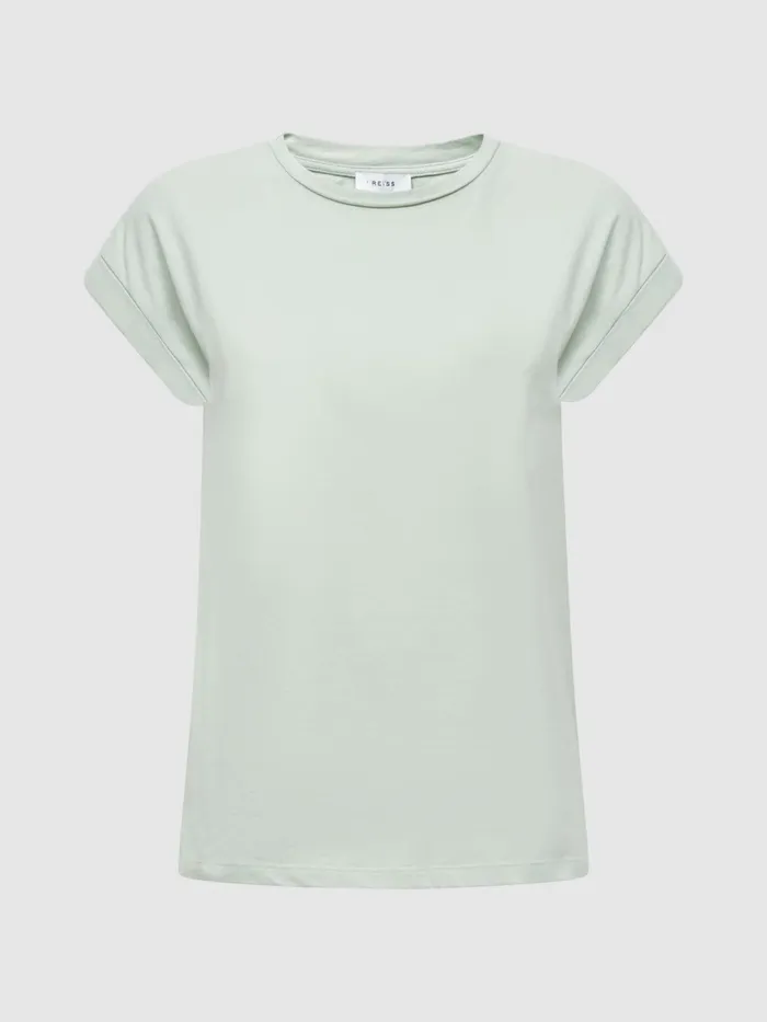 Reiss Tops Tereza Crew TShirt Mint 8211 Women