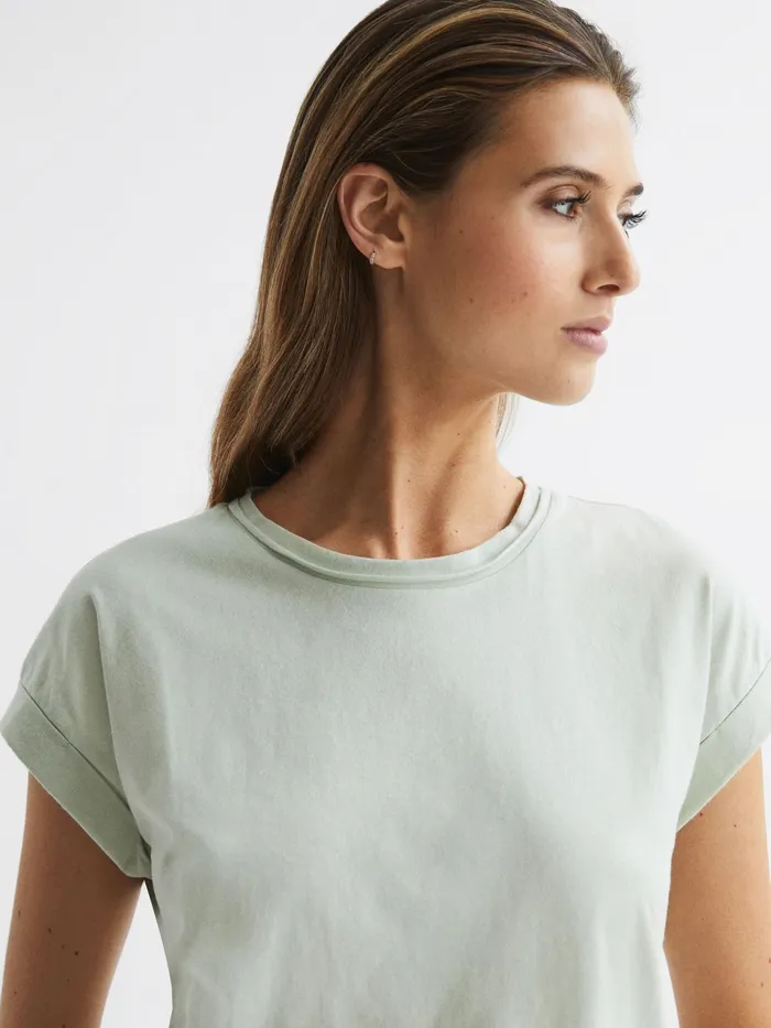 Reiss Tops Tereza Crew TShirt Mint 8211 Women
