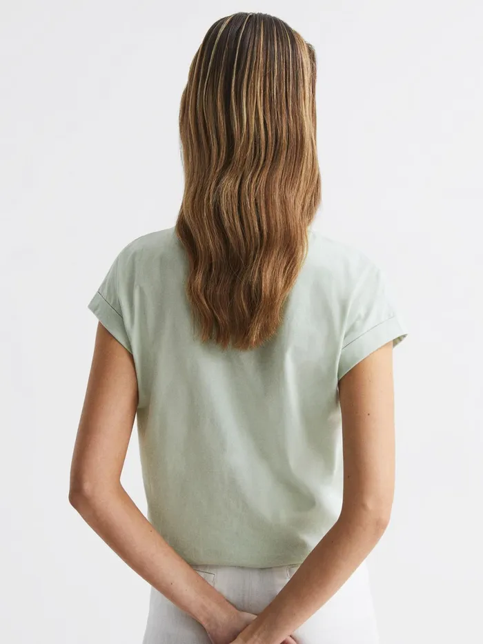 Reiss Tops Tereza Crew TShirt Mint 8211 Women