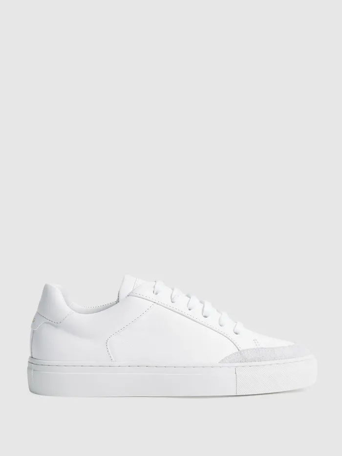 Reiss Trainers Ashley Leather Trainers White 8211 Men