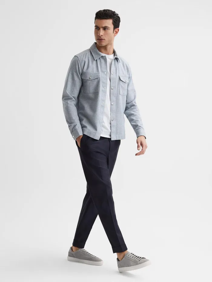 Reiss Trainers Finley Suede Suede Trainers Light Grey 8211 Men