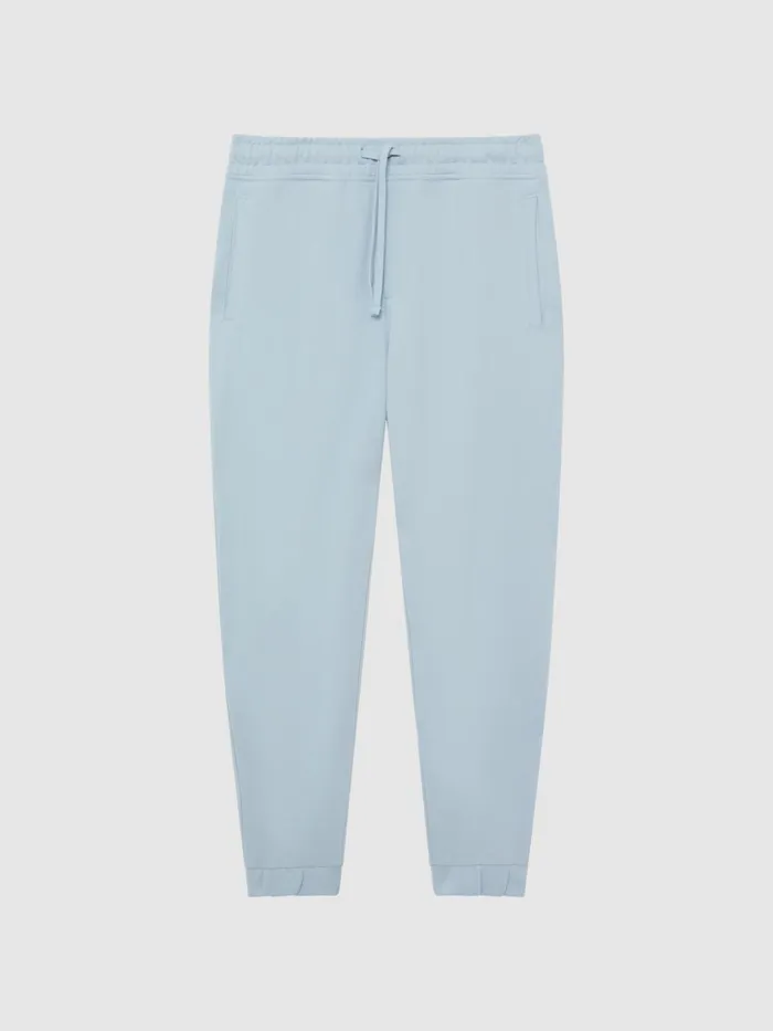 Reiss Trousers Ali Garment Dye Joggers Ice Blue 8211 Men