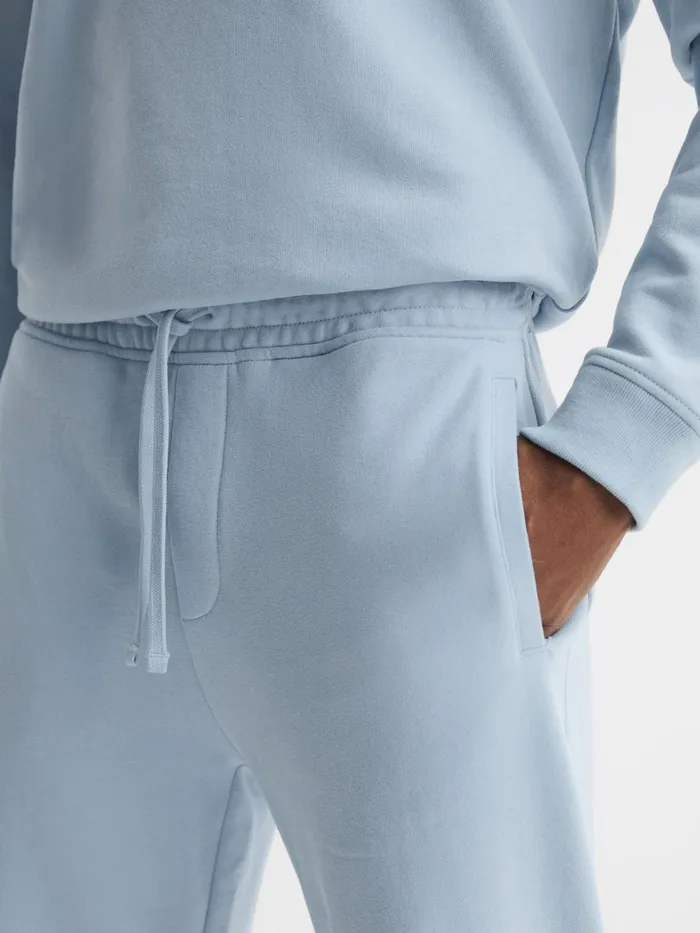 Reiss Trousers Ali Garment Dye Joggers Ice Blue 8211 Men