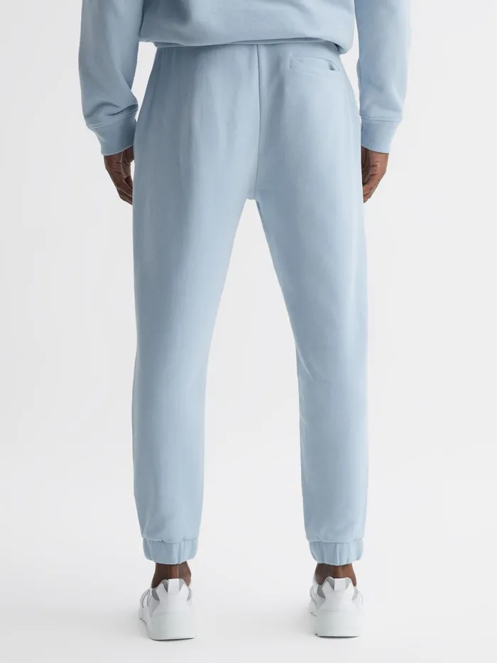 Reiss Trousers Ali Garment Dye Joggers Ice Blue 8211 Men