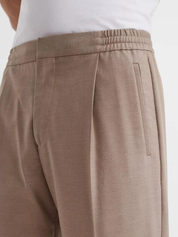 Reiss Trousers Brighton Pleat Front Trousers Fawn 8211 Men