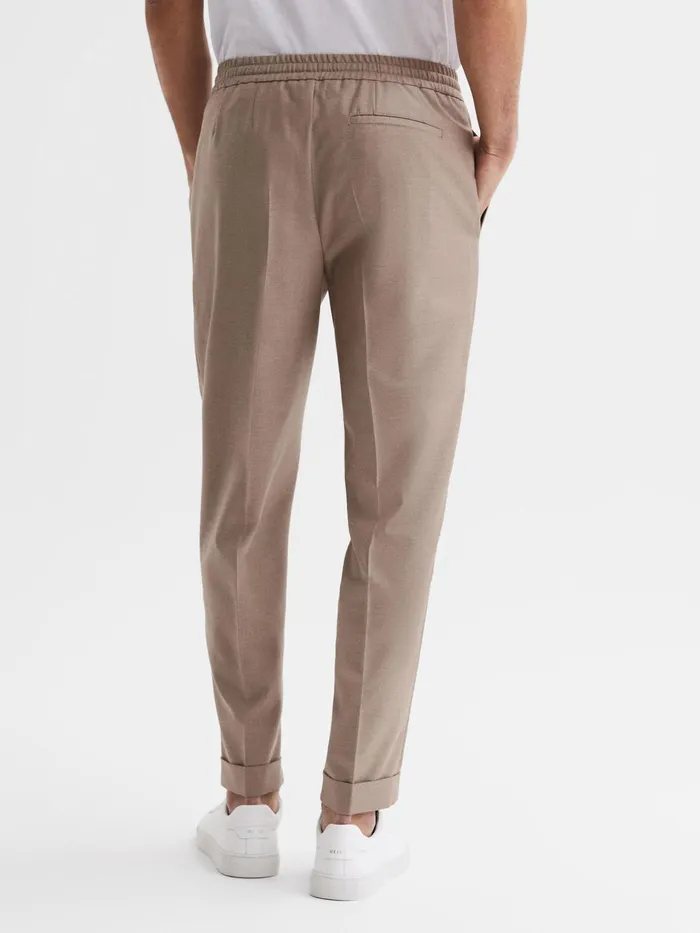 Reiss Trousers Brighton Pleat Front Trousers Fawn 8211 Men