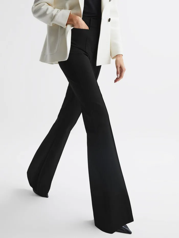 Reiss Trousers Dylan Flared Trousers Black 8211 Women