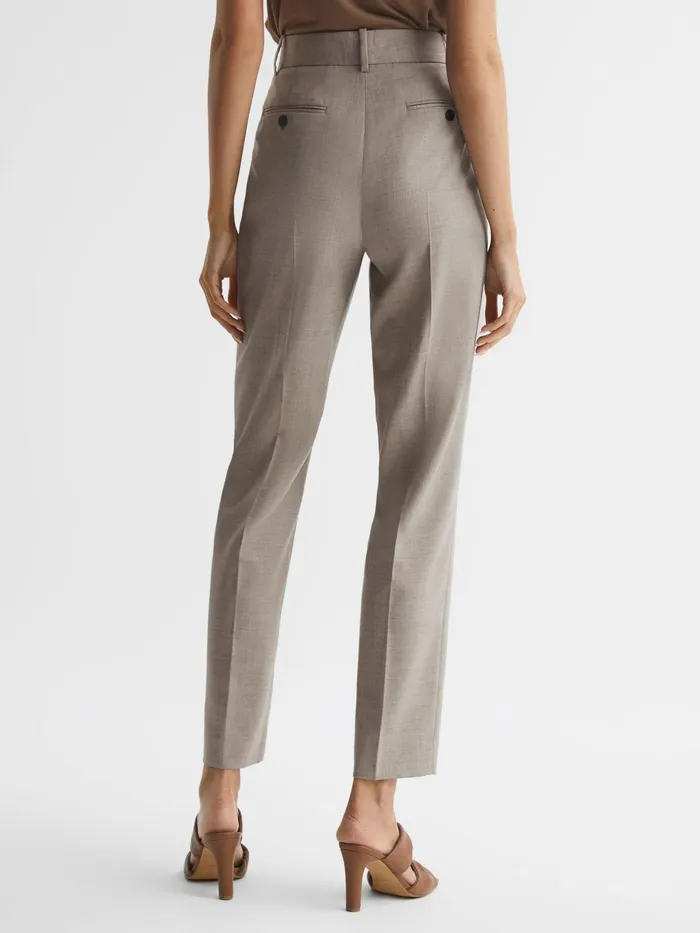 Reiss Trousers Emily Straight Leg Tailored Trousers Oatmeal 8211 Women