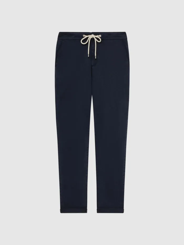 Reiss Trousers Fraser Paige Drawstring Joggers Vintage Deep Anchor 8211 Men
