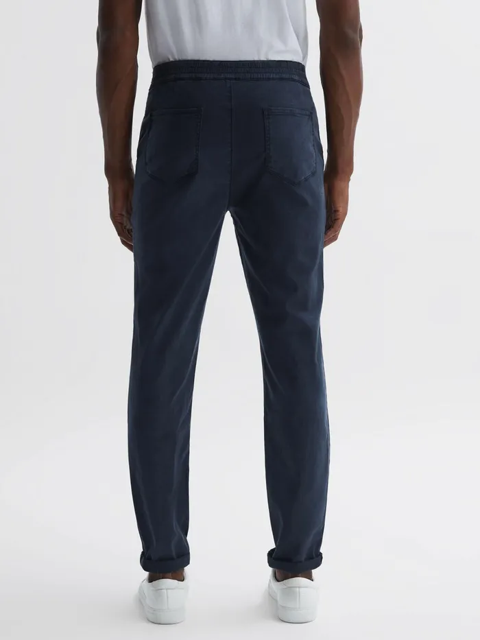 Reiss Trousers Fraser Paige Drawstring Joggers Vintage Deep Anchor 8211 Men
