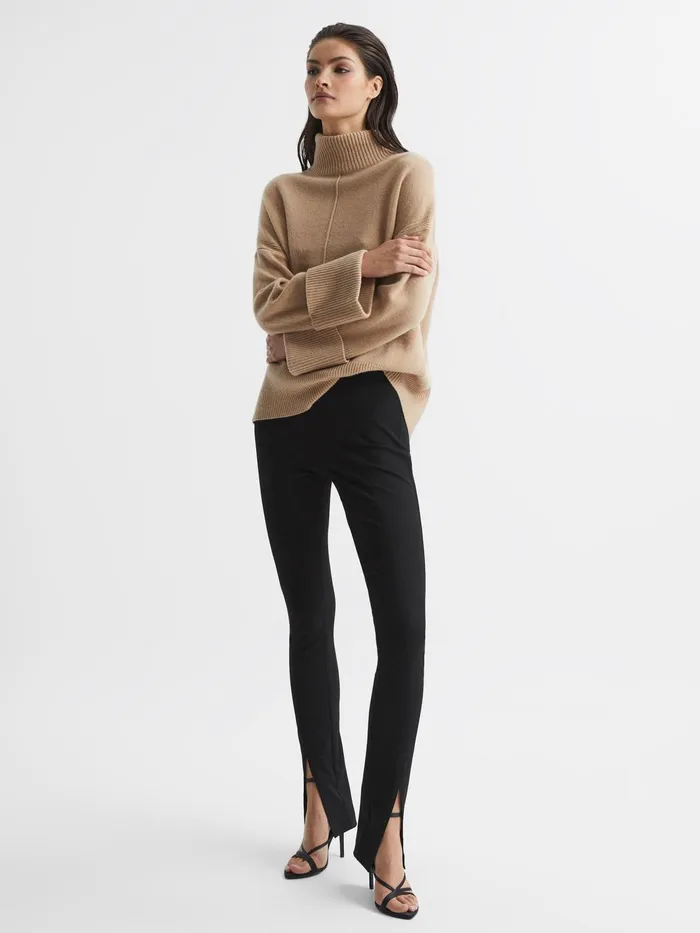 Reiss Trousers Jayne Split Front Skinny Trousers Black 8211 Women